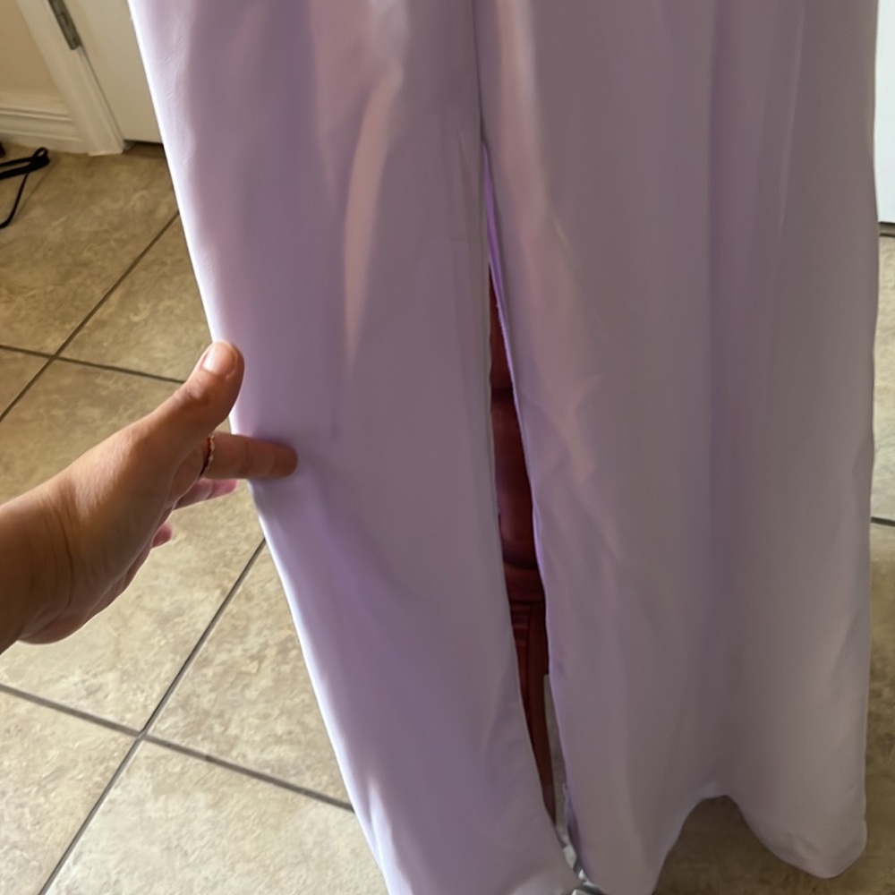 LEVKOFF Lilac Bridesmaid Formal Full Length Dress - Picture 5 of 7